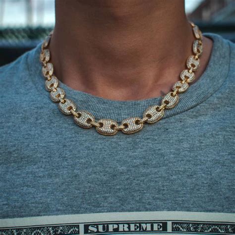 diamond cut gucci link chain|gucci mariner link chain.